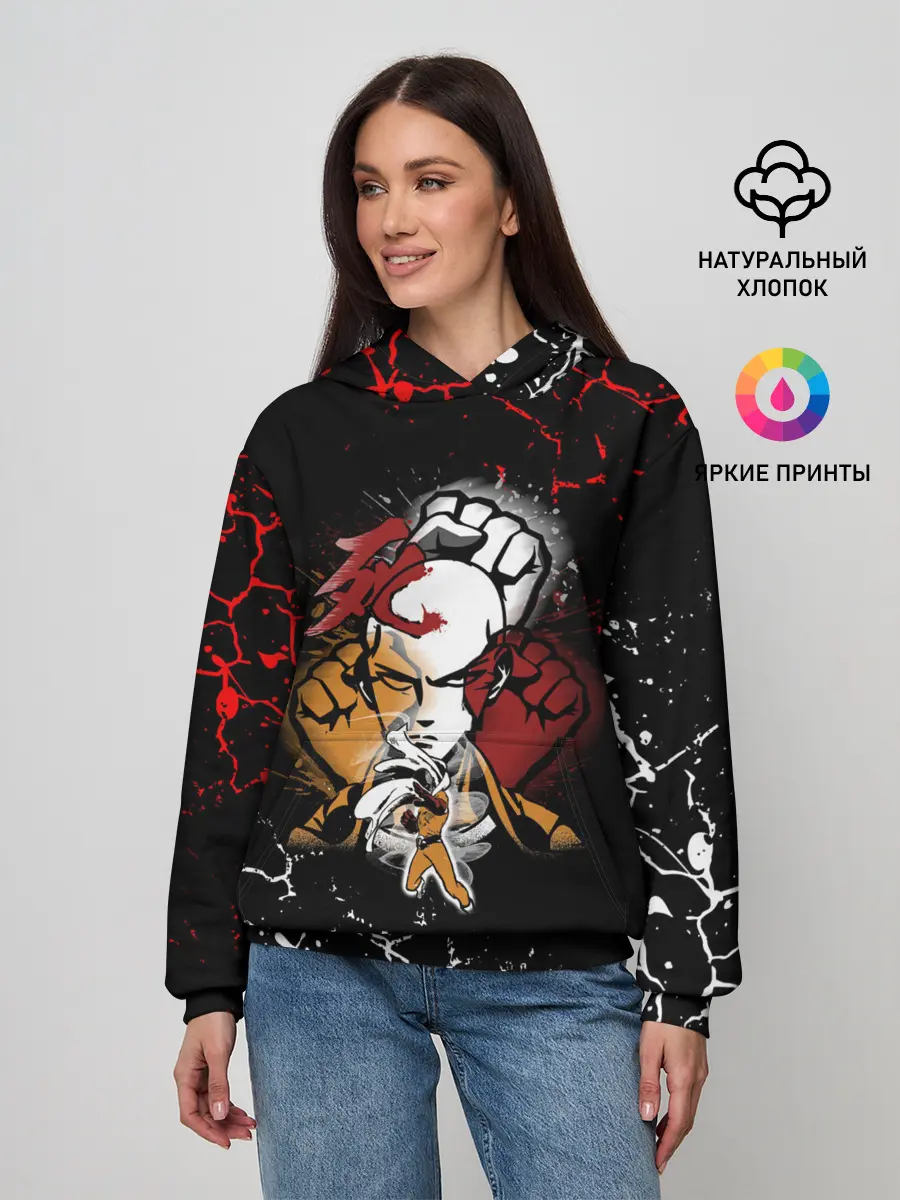 Женское худи / Кулаки Сайтамы