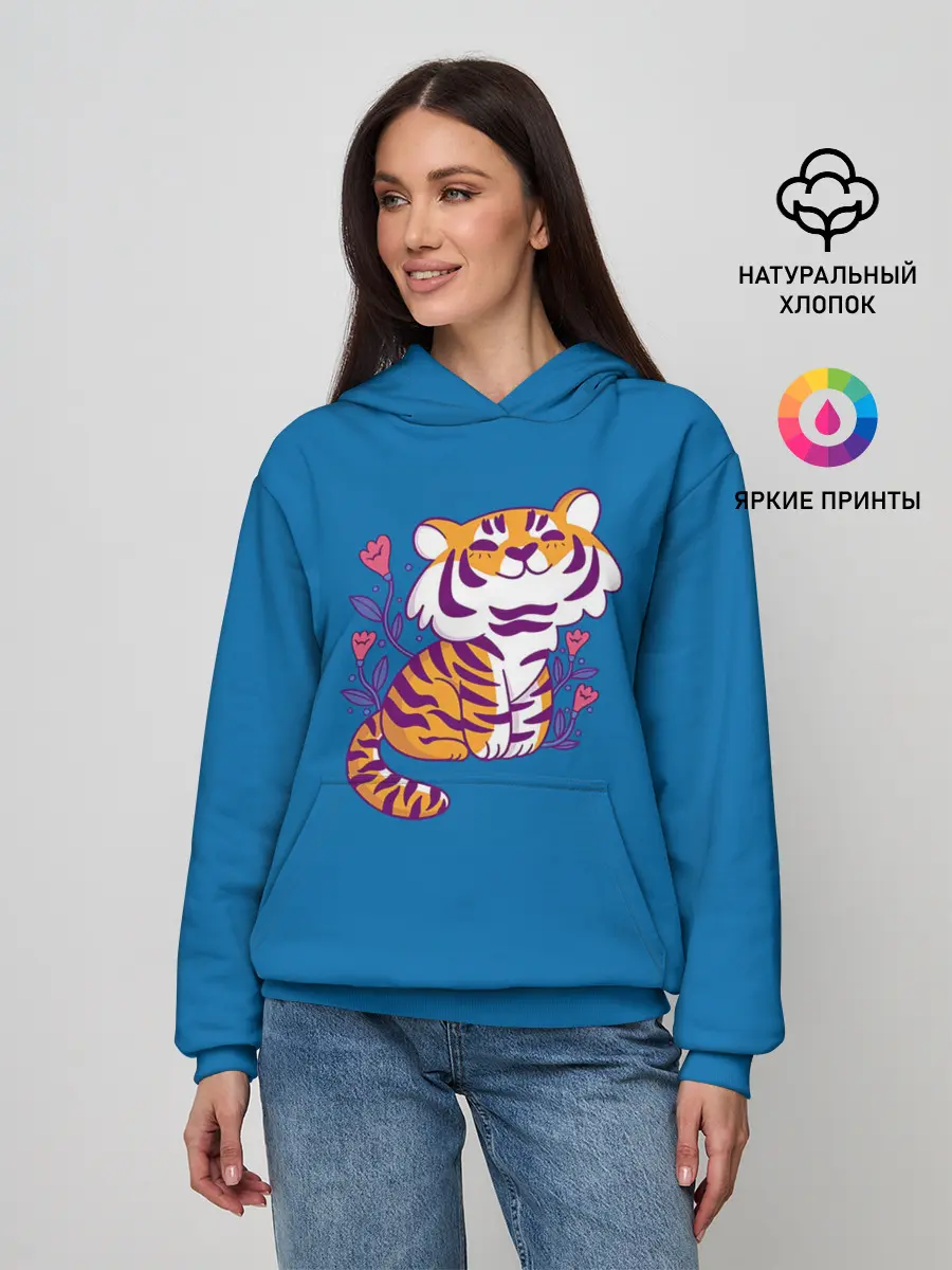 Женское худи / Тигр
