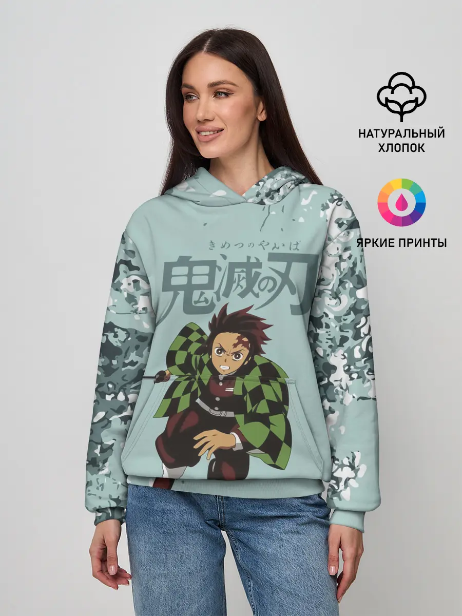 Женское худи / Танджиро Камадо Kimetsu no Yaiba