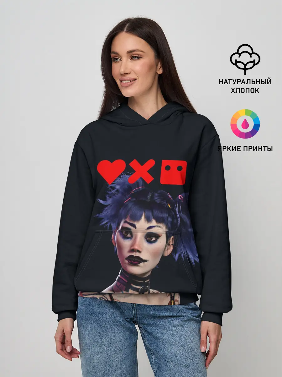 Женское худи / Love, Death and Robots | Lora