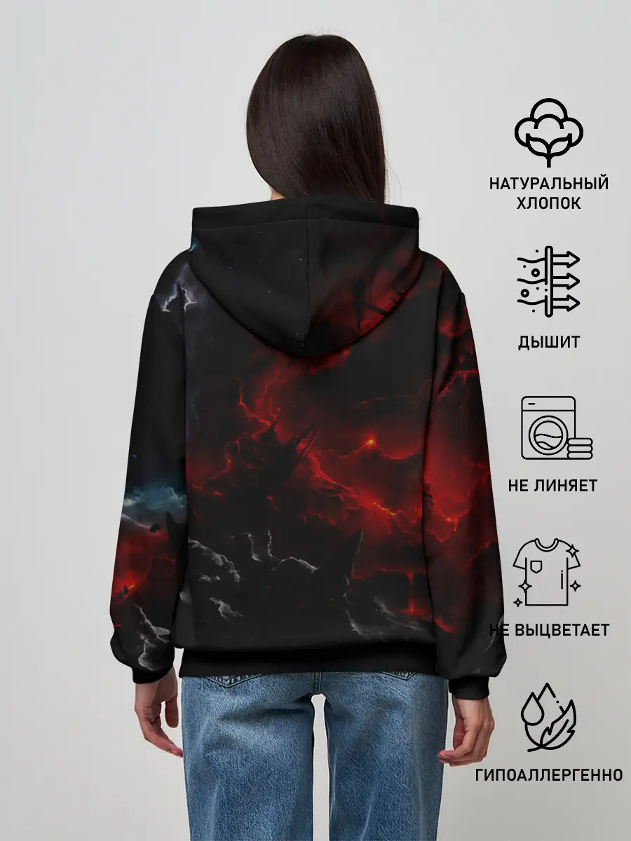 Женское худи / Kisatsutia Kimetsu no Yaiba