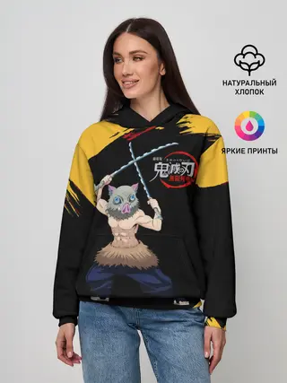 Женское худи / Иноске Хашибира Kimetsu no Yaiba
