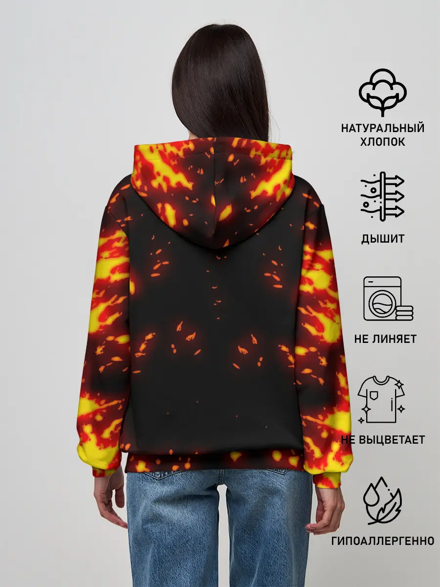 Женское худи / BITCOIN / БИТКОИН / ОГОНЬ