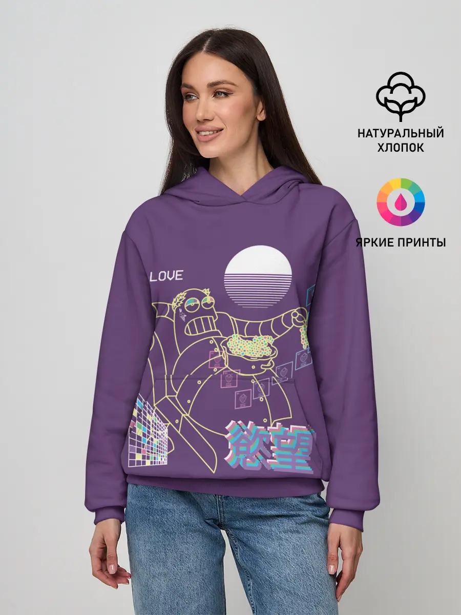 Женское худи / Робот Геодонист