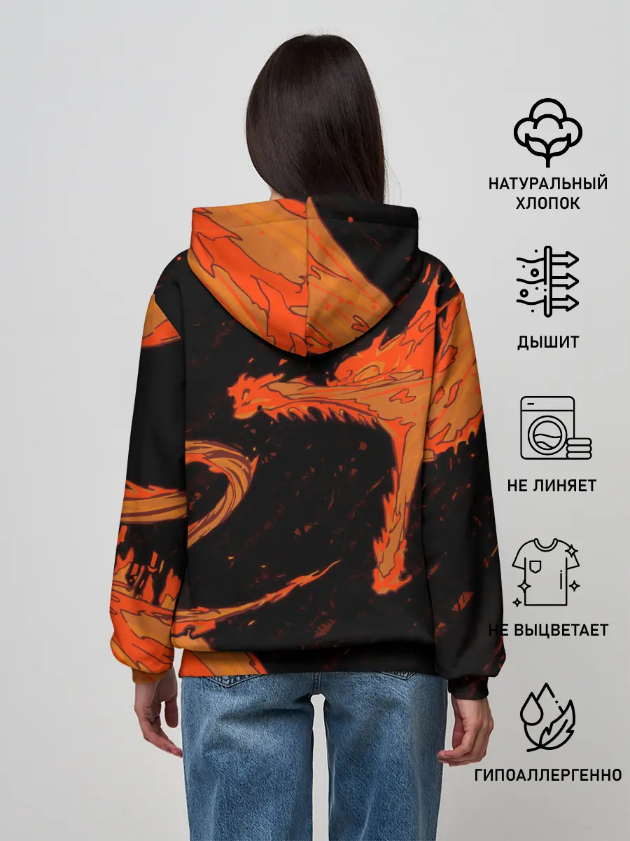 Женское худи / Дыхание Солнца / Demon slayer