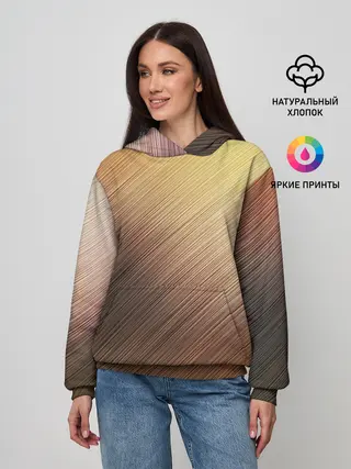 Женское худи / Texture. Sun Glare