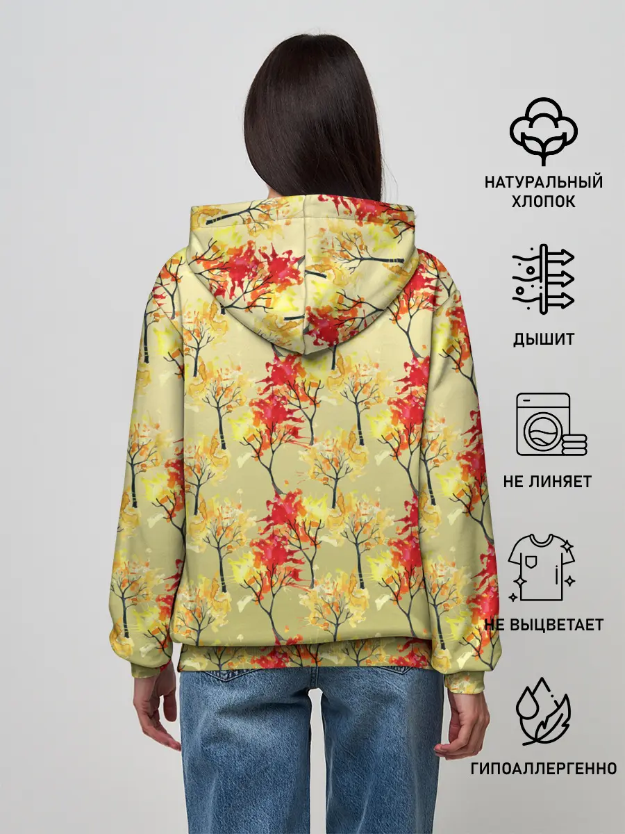 Женское худи / самый осенний принт