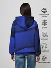Женское худи / 3D BLUE Вечерний синий цвет