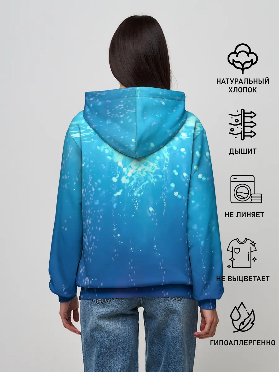 Женское худи / Дыхание Воды - Гию Томиока