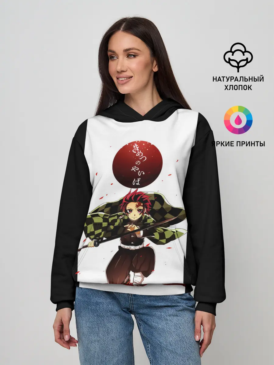 Женское худи / Танджиро Камадо Kimetsu no Yaiba