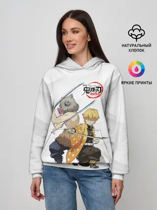 Женское худи / Иноске и Зеницу Kimetsu no Yaiba