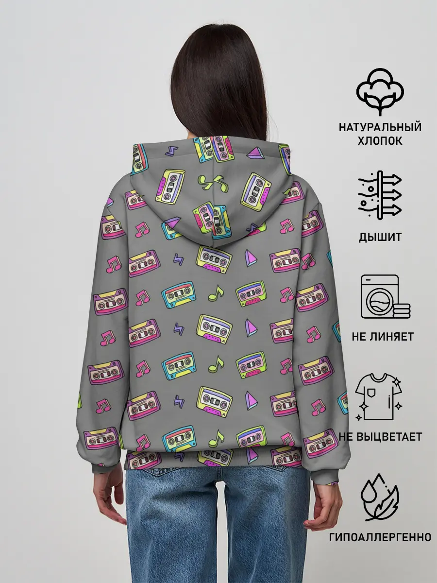 Женское худи / Касеты и ноты