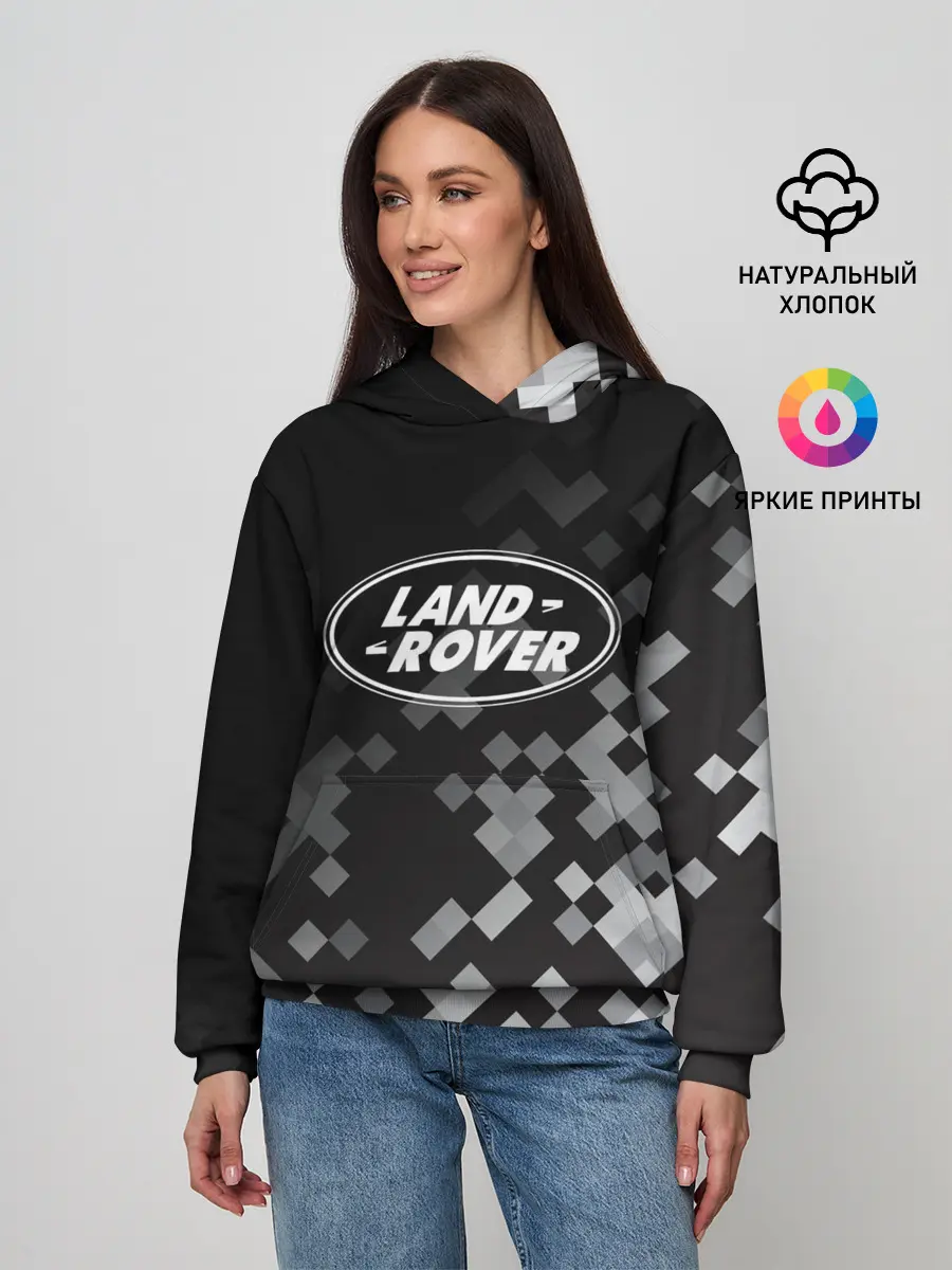 Женское худи / LAND ROVER ГОРОДСКОЙ КАМУФЛЯЖ