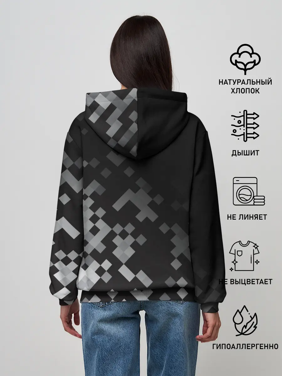 Женское худи / LAND ROVER ГОРОДСКОЙ КАМУФЛЯЖ