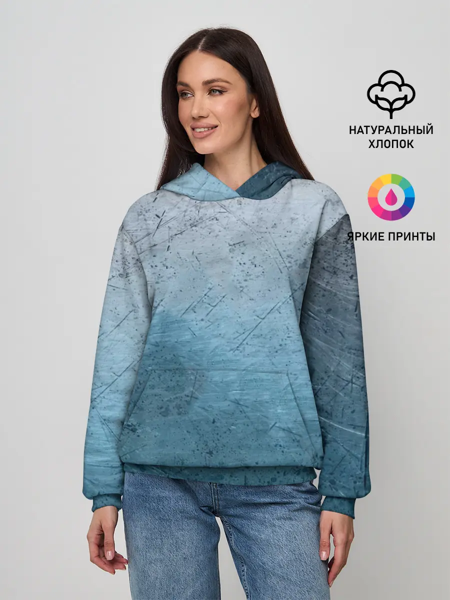 Женское худи / Blue Glass