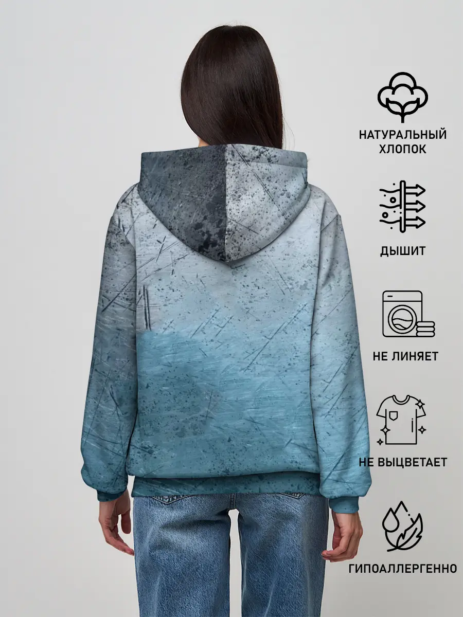 Женское худи / Blue Glass