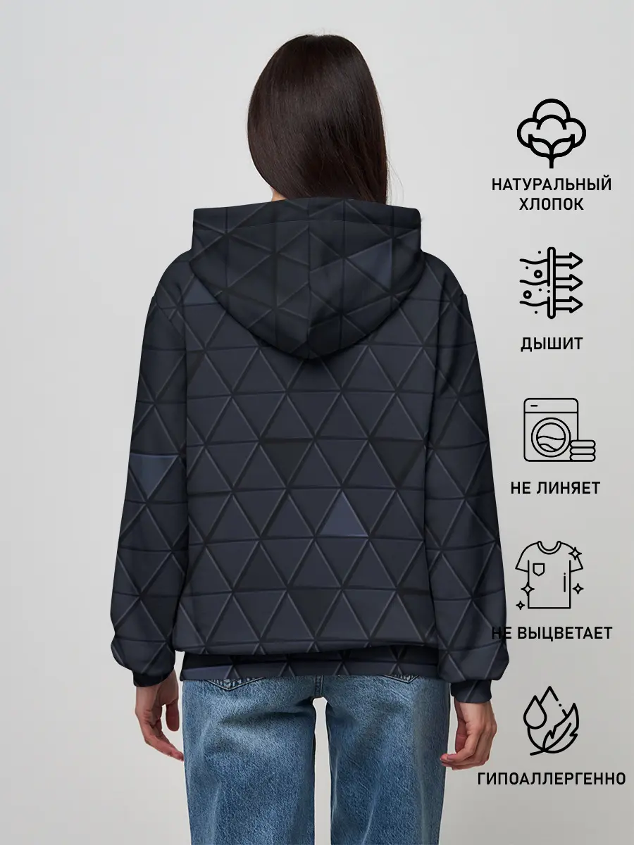 Женское худи / MERCEDES BENZ | 3D Geometry 3Д