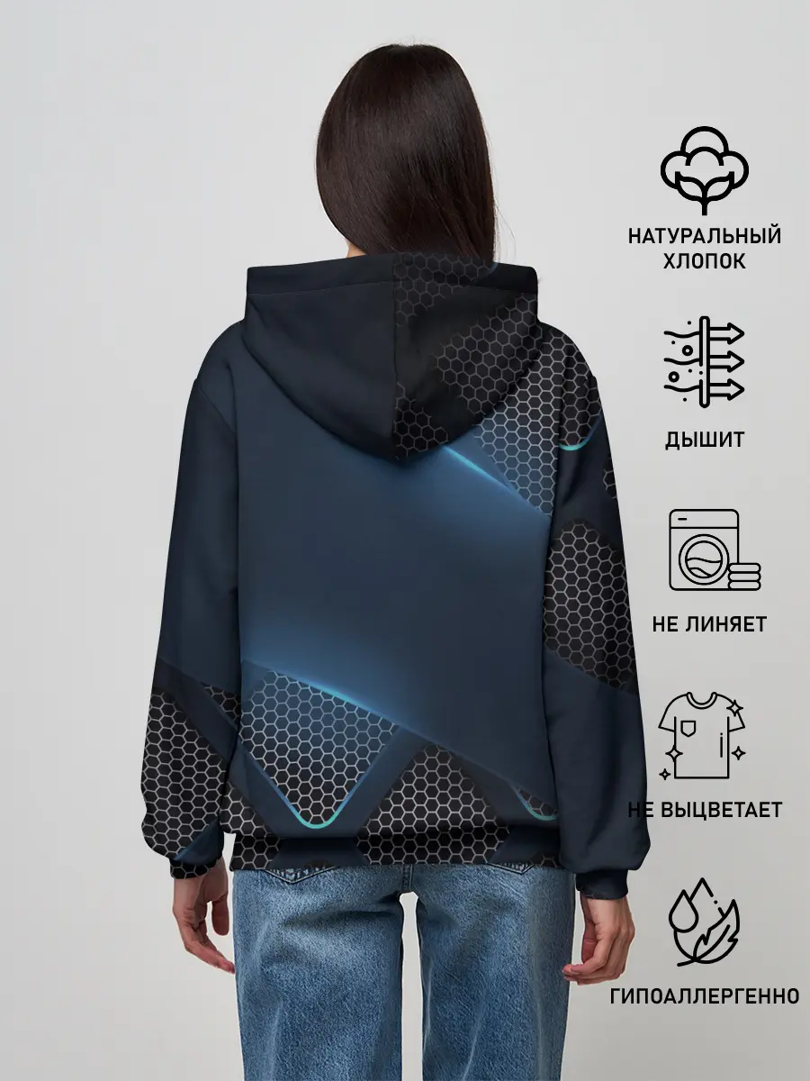 Женское худи / MERCEDES BENZ | 3D Geometry 3Д