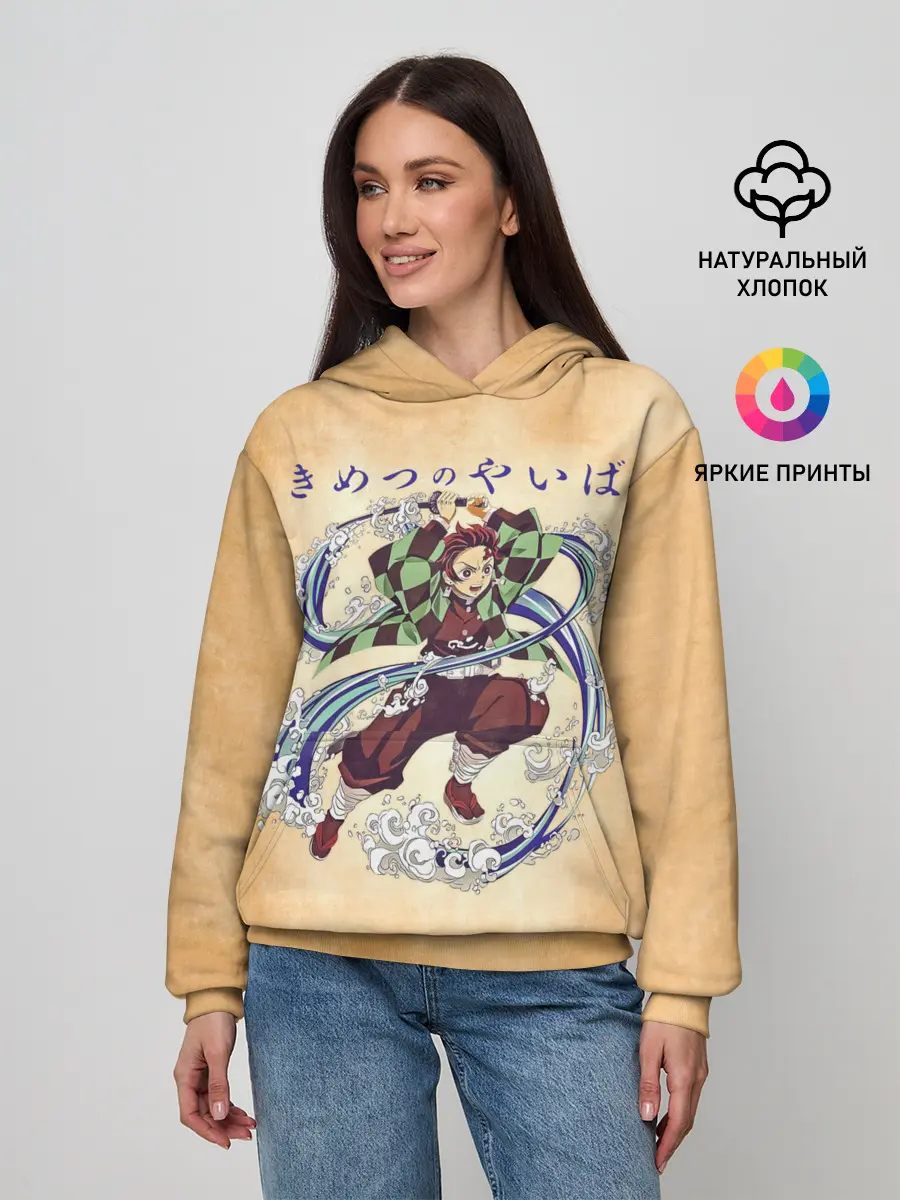 Женское худи / Танджиро Камадо Kimetsu no Yaiba