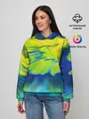 Женское худи / Разводы яркой краски