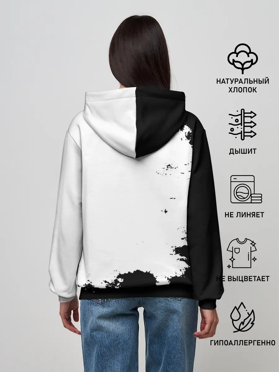 Женское худи / Чёрный клевер кричащий Аста