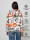 Женское худи / REDDIT / РЕДДИТ / ЛОГОБОМБИНГ