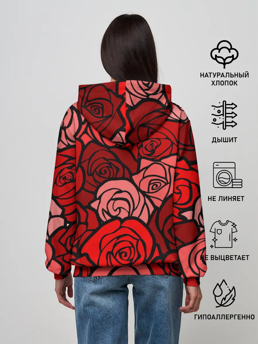 Женское худи / Розочки