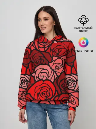 Женское худи / Розочки