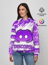 Женское худи / DISCORD / ДИСКОРД / ТРЕЩИНЫ