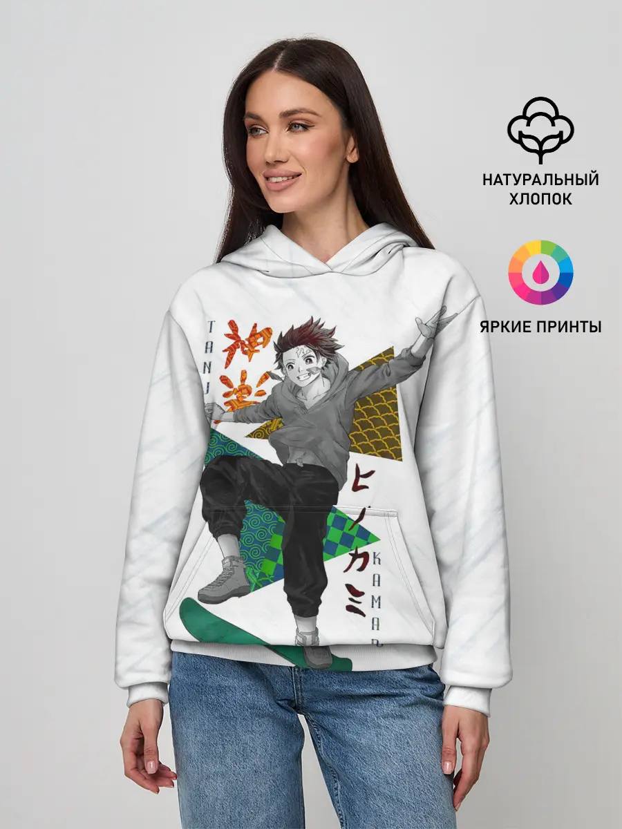 Женское худи / Танджиро Камадо Kimetsu no Yaiba