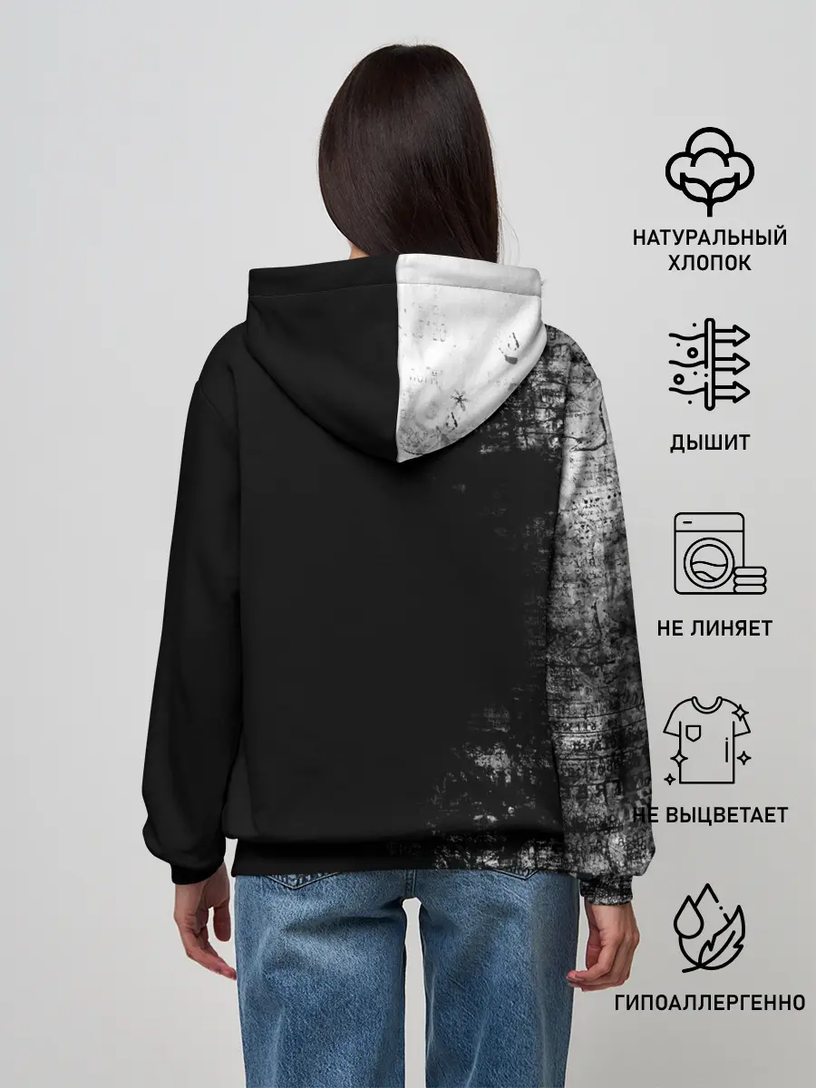 Женское худи / Чёрный Аста | Чёрный Клевер