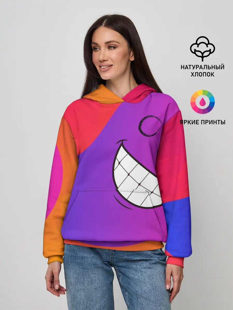 Женское худи / Градиент призрак