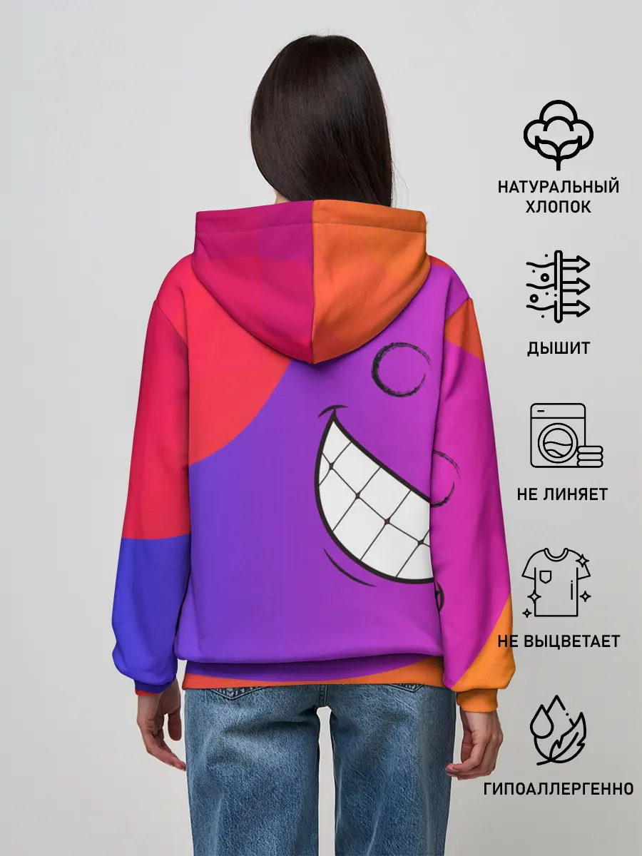 Женское худи / Градиент призрак