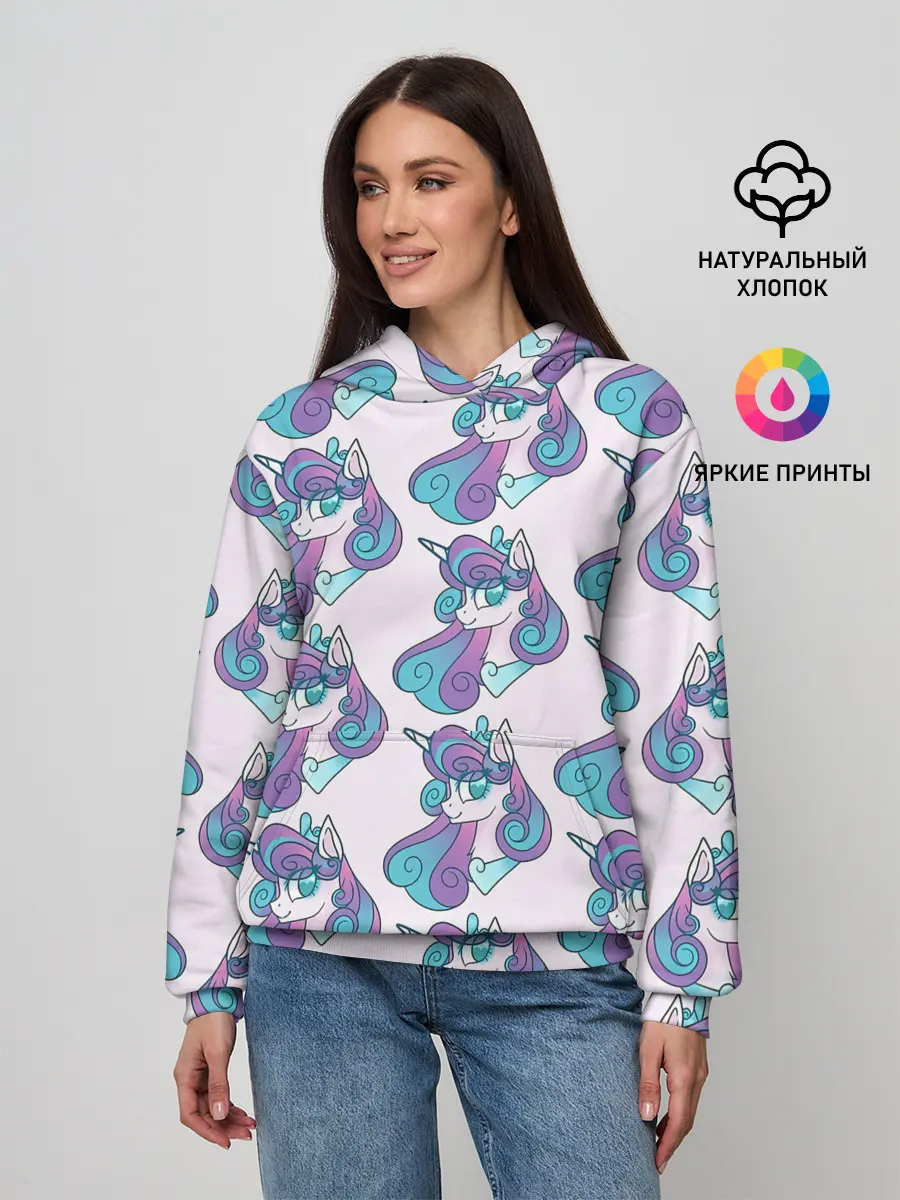 Женское худи / Пони узор
