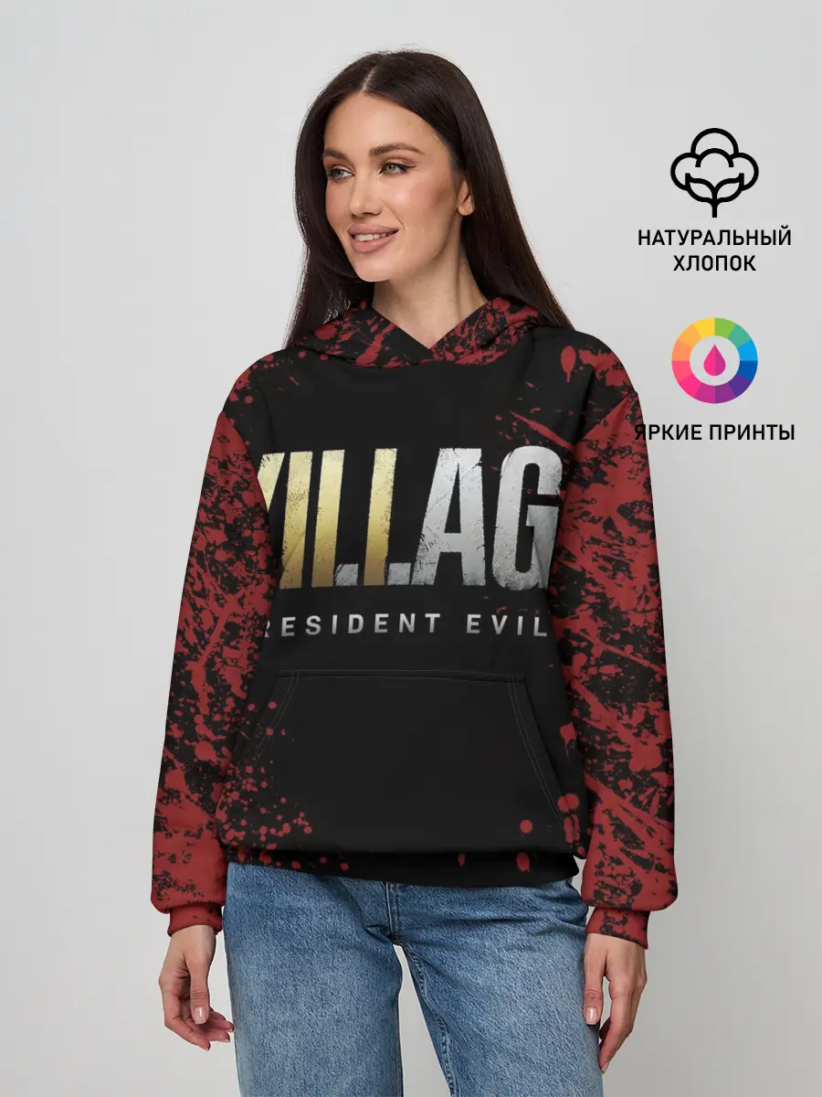 Женское худи / Resident Evil Village логотип
