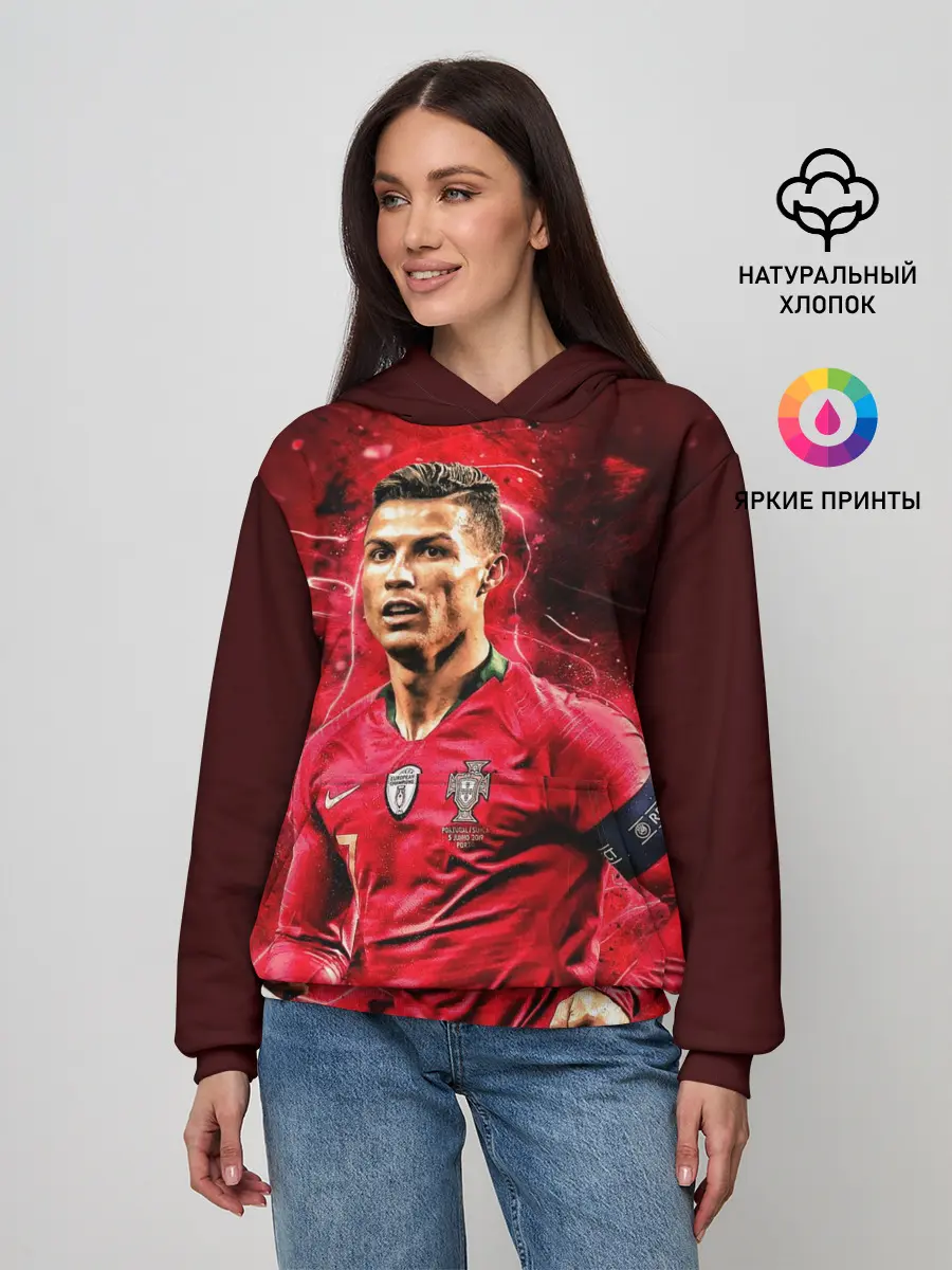 Женское худи / Криштиану Роналду
