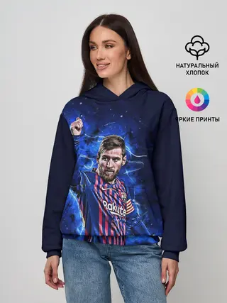 Женское худи / Lionel Messi | Barcelona | 10