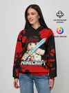 Женское худи / Стив с мечом Minecraft