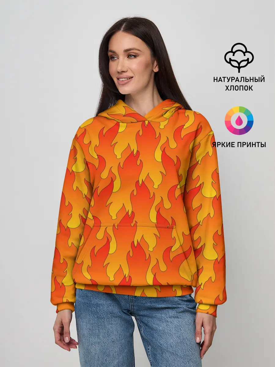 Женское худи / ПЛАМЯ 2.0