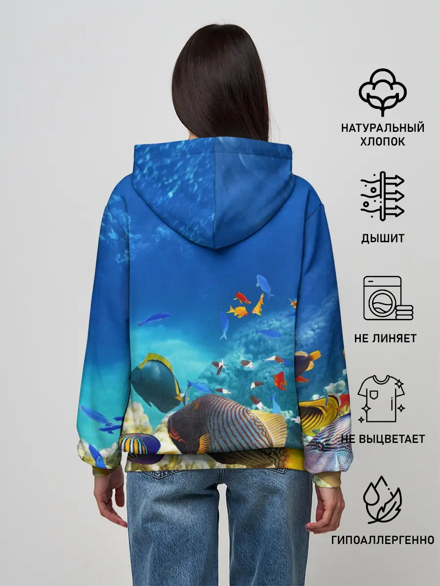 Женское худи / Морской мир