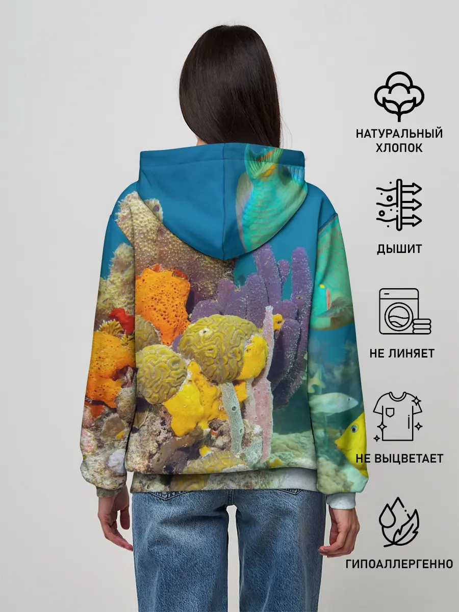 Женское худи / Морской мир