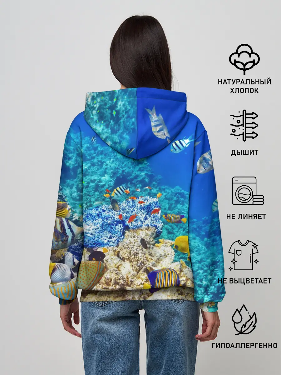 Женское худи / Морской мир