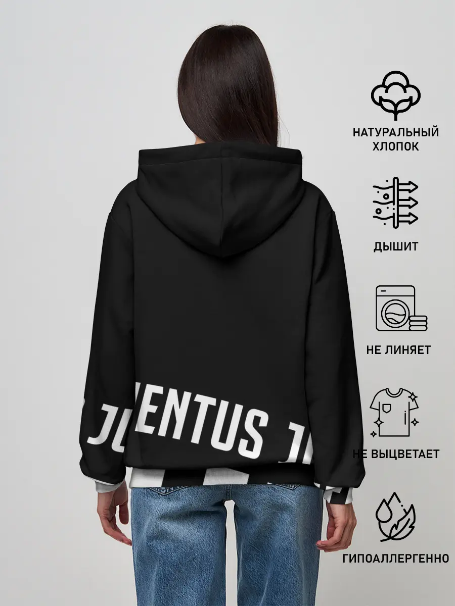 Женское худи / КРИШТИАНУ РОНАЛДУ / JUVENTUS