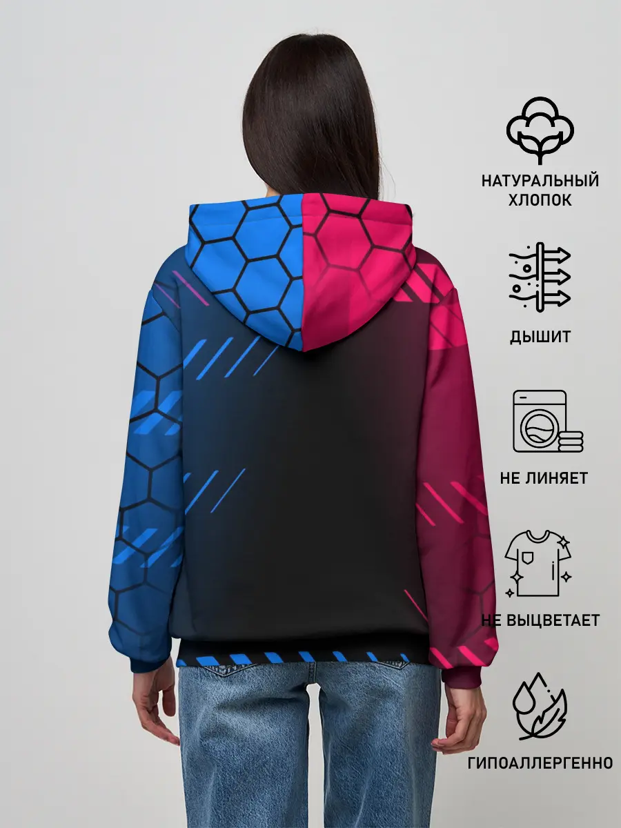 Женское худи / ЛИОНЕЛЬ МЕССИ / BARCELONA