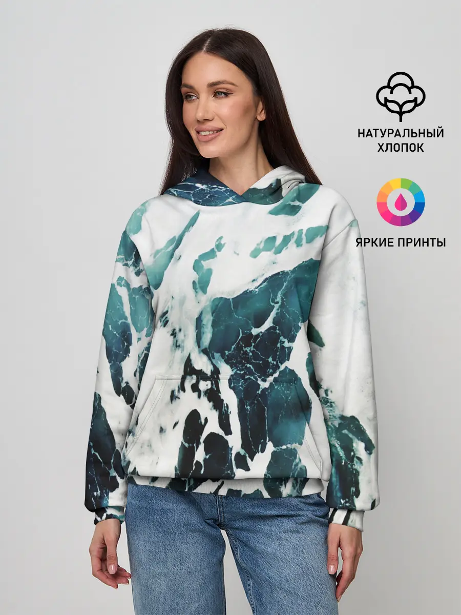 Женское худи / море