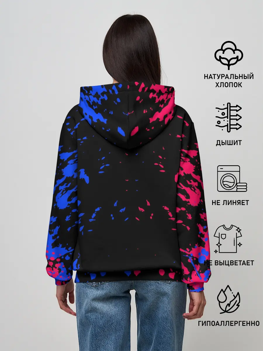 Женское худи / ЛУИС СУАРЕС / БАРСЕЛОНА