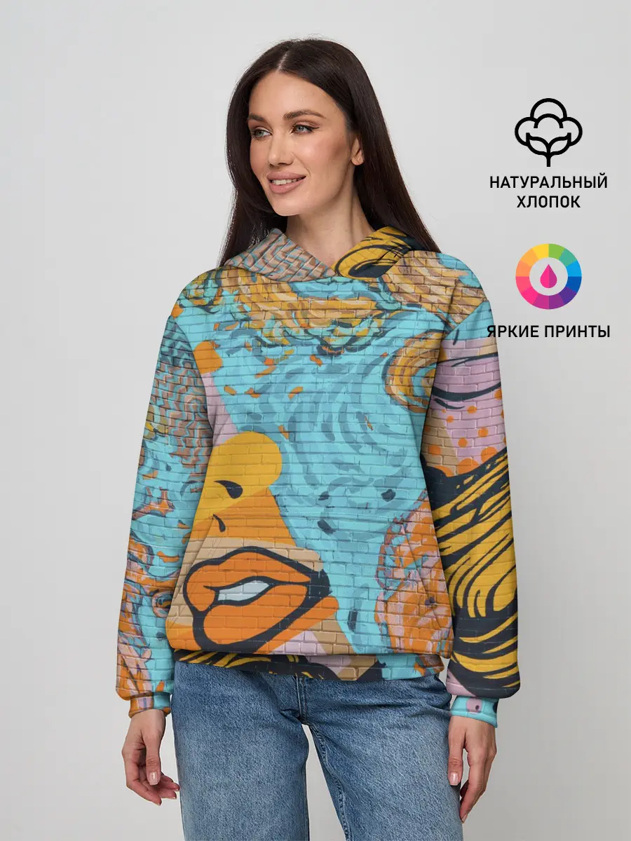 Женское худи / Граффити арт