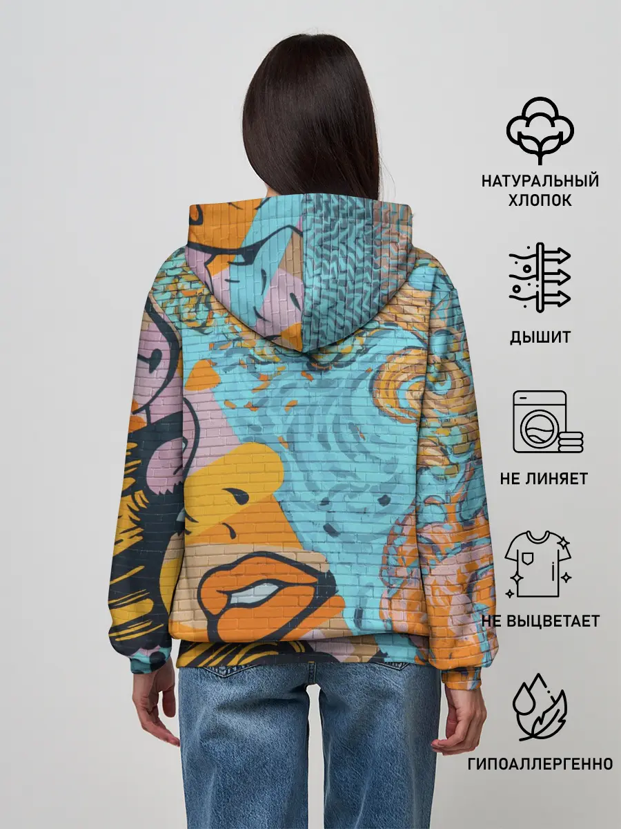 Женское худи / Граффити арт