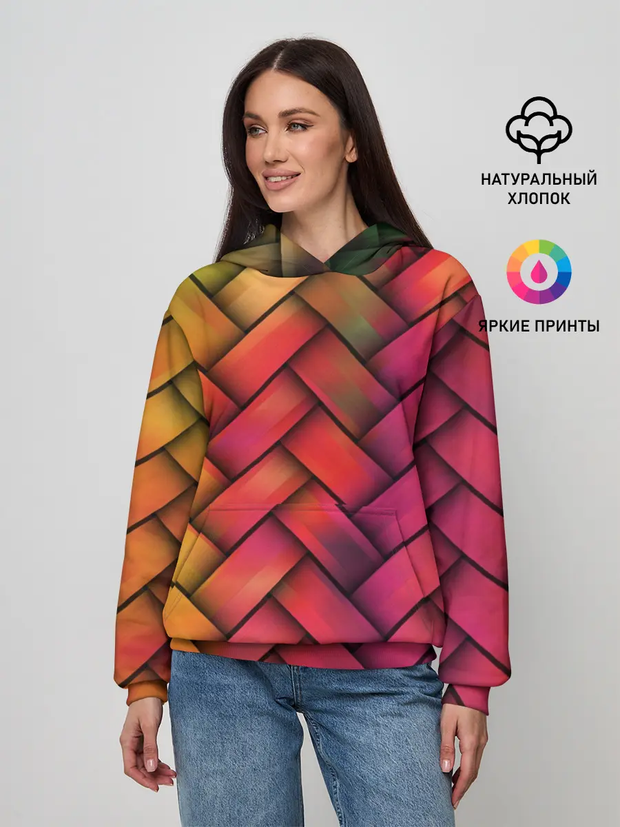 Женское худи / Colorful weave