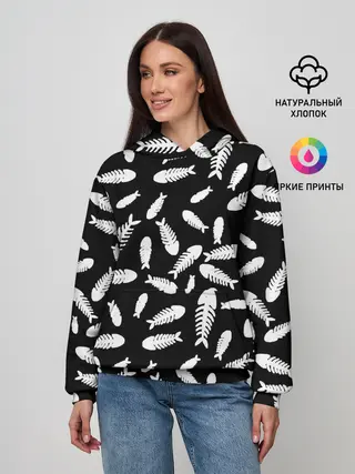 Женское худи / Скелеты рыб